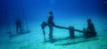 Underwater sculpture park in Lanzarote, Canary Islands Royalty Free Stock Photo