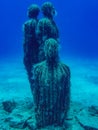 Underwater sculpture park in Lanzarote, Canary Islands Royalty Free Stock Photo