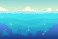 Underwater seamless landscape