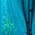 Underwater - Set 1 - Oil Pollution Royalty Free Stock Photo