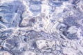 Underwater shallow waves rippling grey blue water in a sea background