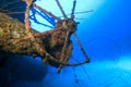 Underwater Shipwreck, Bonaire Royalty Free Stock Photo