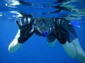 Underwater Snorkel Fun Royalty Free Stock Photo