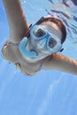 Underwater Swimmer Royalty Free Stock Photo