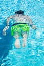 Underwater Swimmer Royalty Free Stock Photo