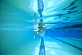 Underwater swimming Royalty Free Stock Photo
