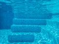 Underwater swimming pool steps