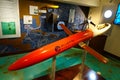 Underwater unmanned vehicle in a museum