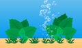 Underwater vector background Royalty Free Stock Photo