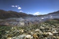 Underwater view at Lake HÃÂwea , New Zealand Royalty Free Stock Photo