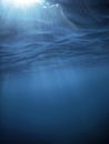 Underwater View Sea Surface Royalty Free Stock Photo