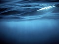 Underwater View Sea Surface Royalty Free Stock Photo