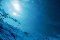 Underwater view of the swimming pool Royalty Free Stock Photo