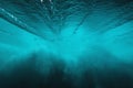 Underwater wave in sea. Water texture in ocean