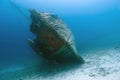 Underwater Wooden Caribbean Shipwreck