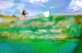 The underwater world of the Sulu Sea near Selingan island. Royalty Free Stock Photo