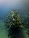 Underwater Wreck in Red sea Royalty Free Stock Photo