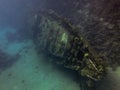 Underwater Wreck in Red sea Royalty Free Stock Photo