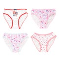 Underwear clothes set for baby girl Royalty Free Stock Photo