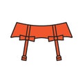 Underwear garters color icon