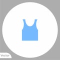 Underwear vector icon sign symbol Royalty Free Stock Photo