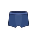 underwear, mens boxer briefs icon with outline