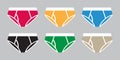 Underwear panties icon logo illustration cartoon