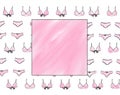 Underwear pattern illustration beauty clothe lingerie