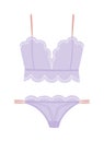 Underwear silhouette vector set.