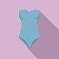 Underwear swimsuit icon, flat style