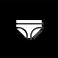 Underwear icon flat