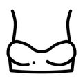 Underwire Bra Icon Vector Outline Illustration Royalty Free Stock Photo