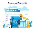 Underwriter concept. Business insurance, financial payment in case Royalty Free Stock Photo