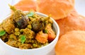 Undhiyu poori Royalty Free Stock Photo