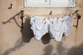 Undies drying outside a window in the old town of Dubrovnik in Croatia