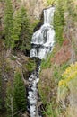 Undine Falls in Yellowstone National Park Royalty Free Stock Photo