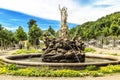 Undine Fountain in Kurpark in Baden bei Wien.