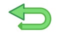 Undo Action Arrow Icon for Reversal Backtrack, vector design Generative AI Royalty Free Stock Photo