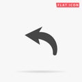 Undo Arrow flat vector icon Royalty Free Stock Photo