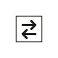 Undo Arrow Icon, Redo Arrow Icon. Direction arrow sign. Motion icon. Back arrow icon. Arrow button Royalty Free Stock Photo