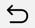 Undo Round Arrow Icon Pointing Left Point Direction Again Repeat Circular Arrowhead Aim Pointer Refresh Reload Return Turn Next