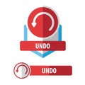 undo button. Vector illustration decorative design