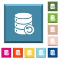 Undo database changes white icons on edged square buttons