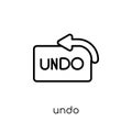 Undo icon from collection. Royalty Free Stock Photo
