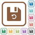 Undo last file operation simple icons