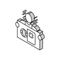 undocumented student isometric icon vector illustration