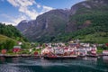 Undredal, small beautiful village . Royalty Free Stock Photo