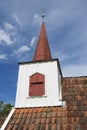 Undredal Stave church exterior detail, Undredal, Norway. Royalty Free Stock Photo