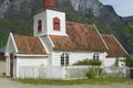 Undredal Stave church exterior in Undredal, Norway. Royalty Free Stock Photo