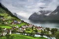 Undredal town, Norway Royalty Free Stock Photo